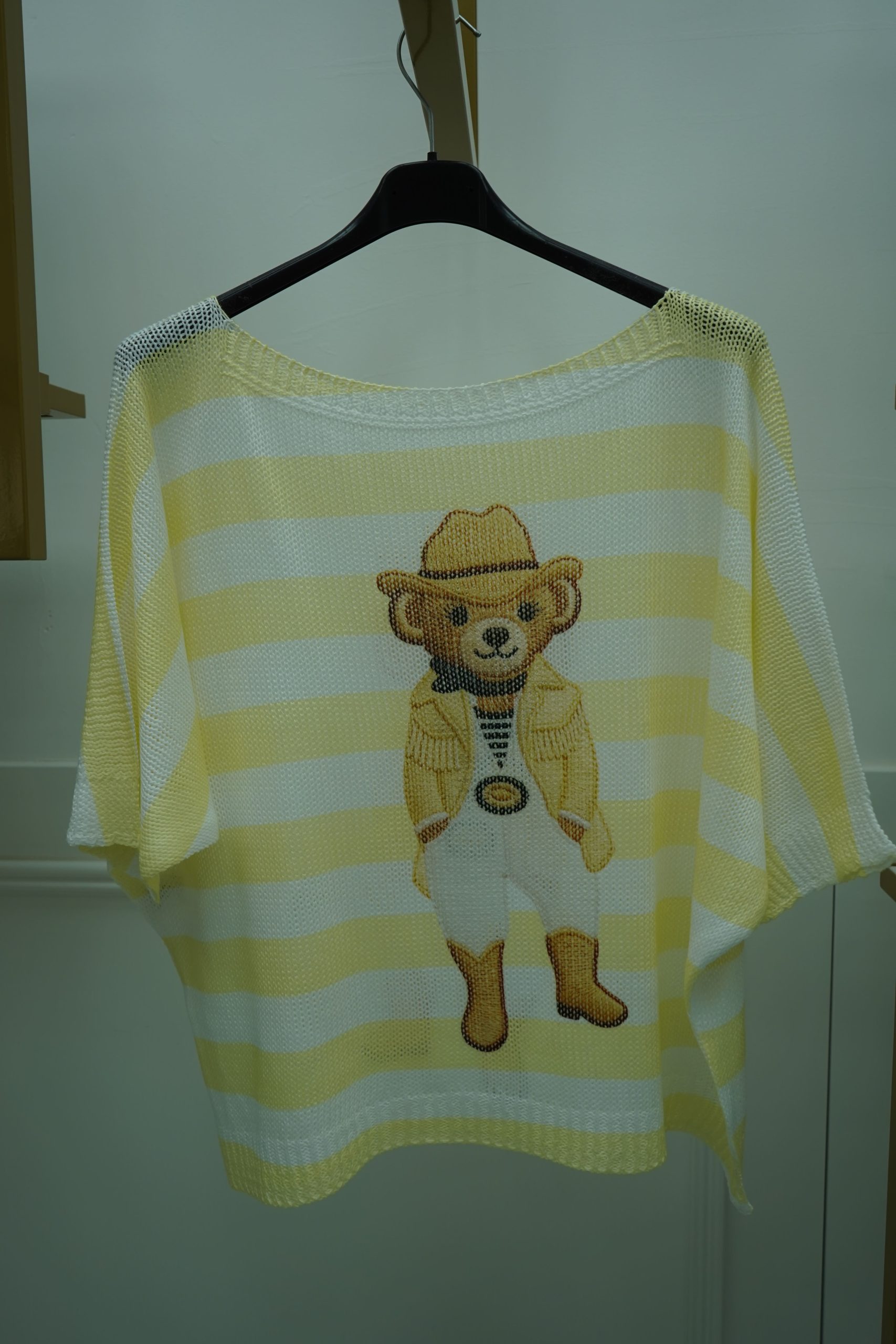 camisola urso listras amarelo
