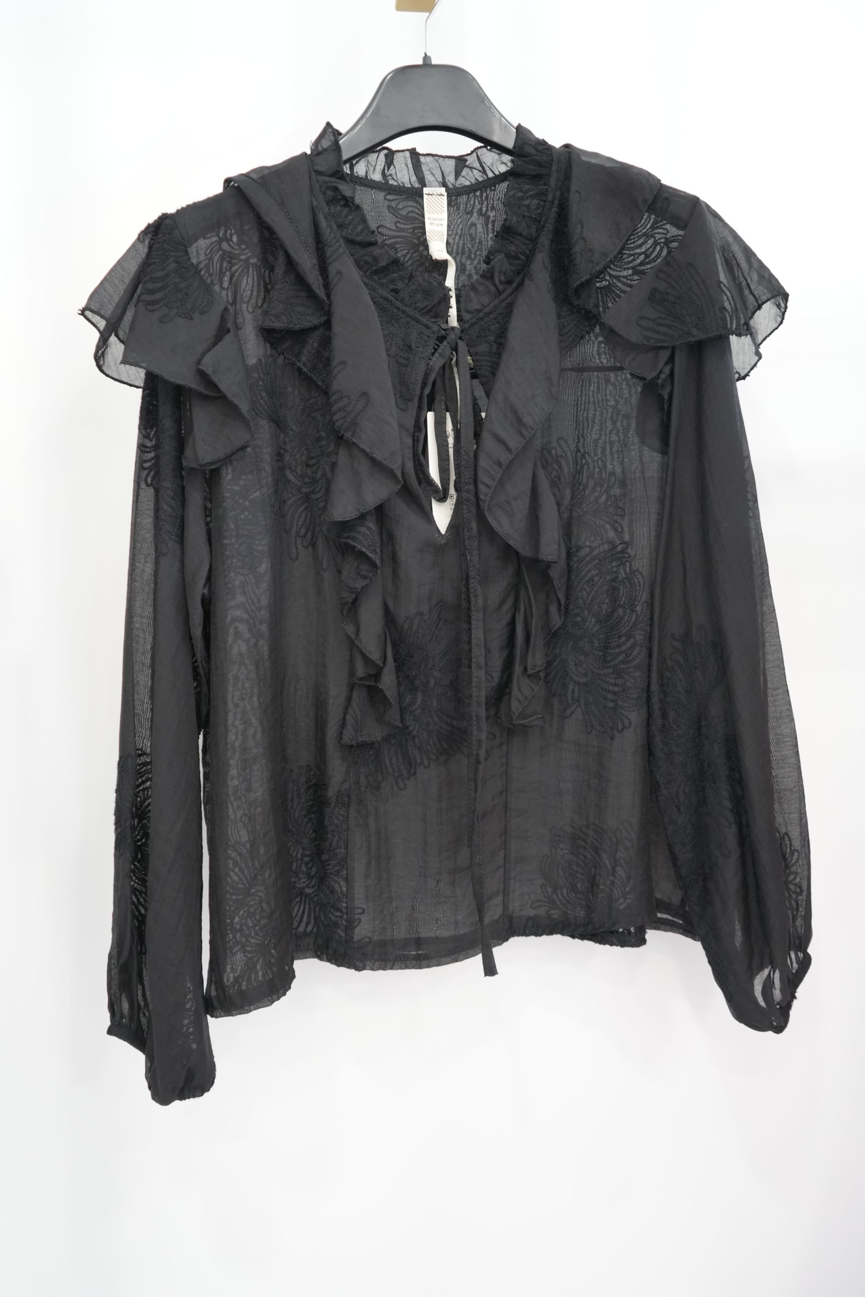 blusa preta trabalhados