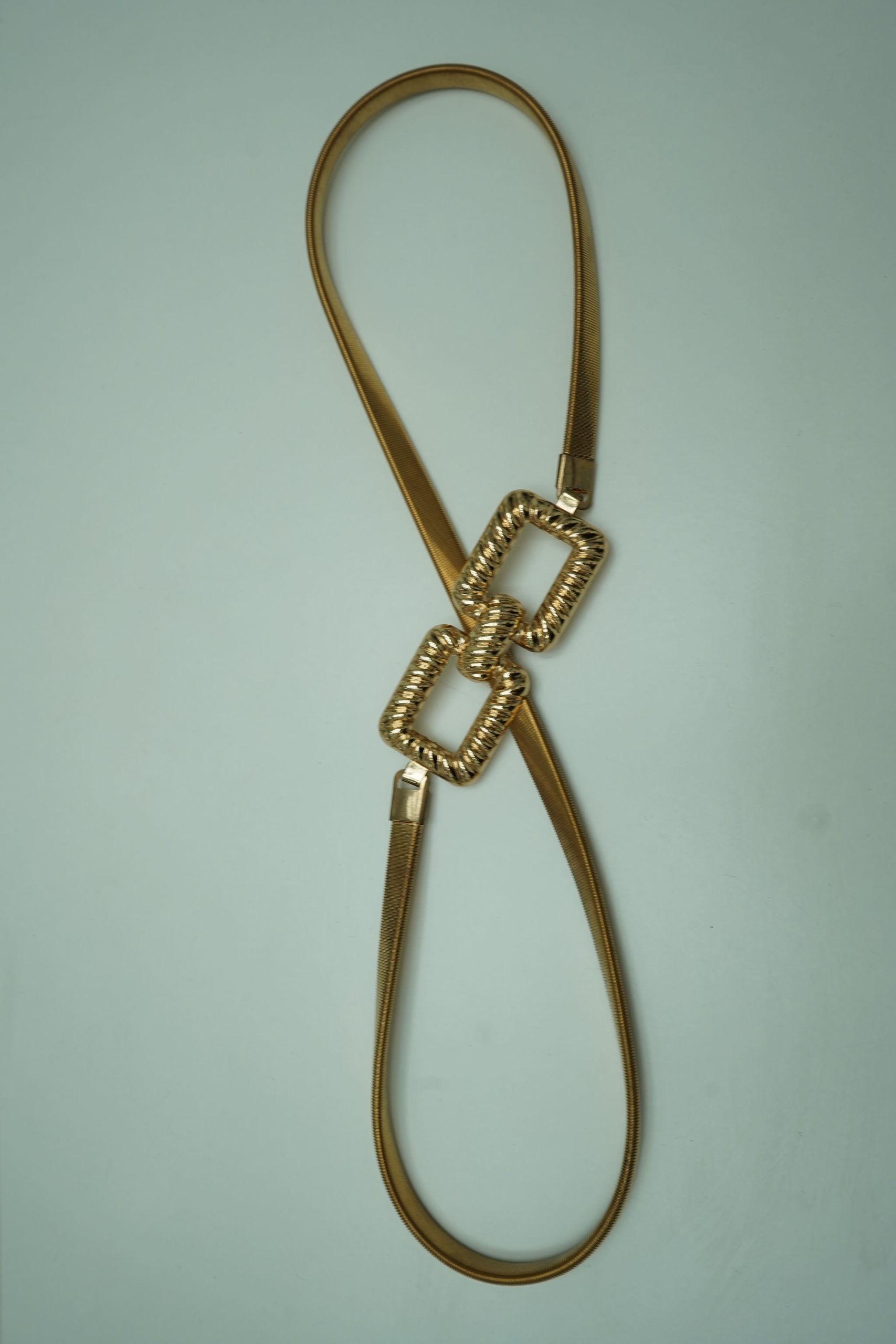 cinto dourado elastico laco