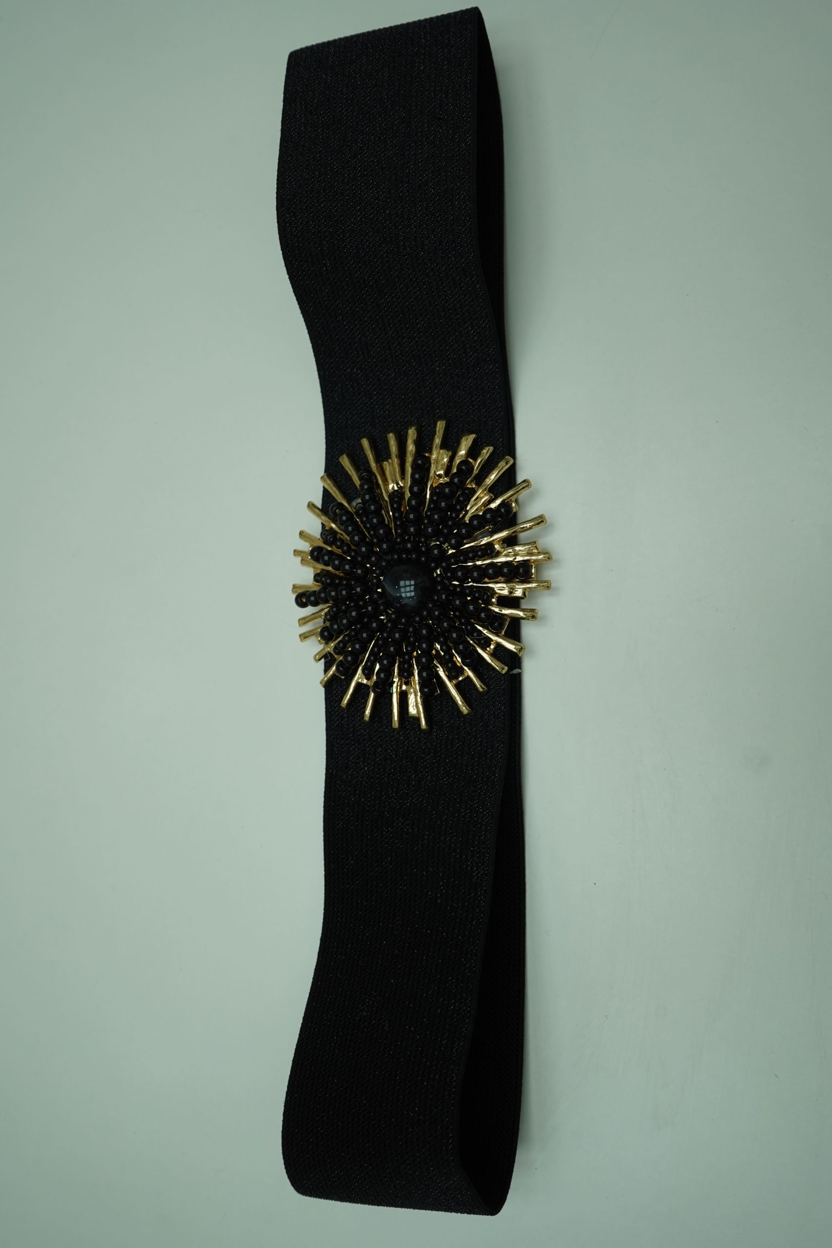 cinto preto elastico com brilho galaxia