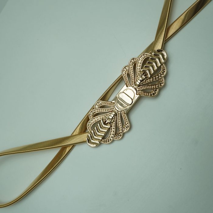 cinto dourado laco trabalhado