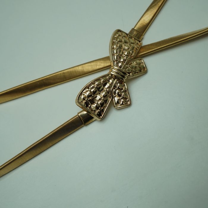 cinto dourado laco