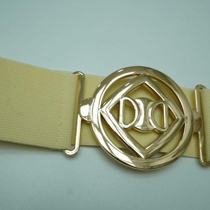 cinto dourado elastico largo