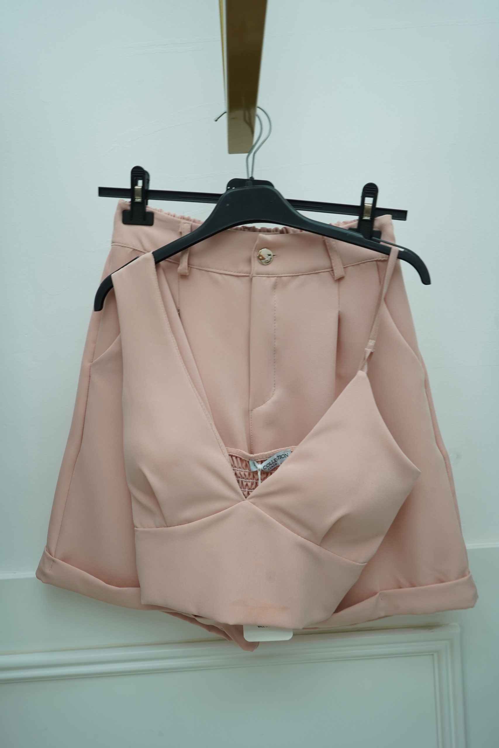 conjunto rosa top calcao
