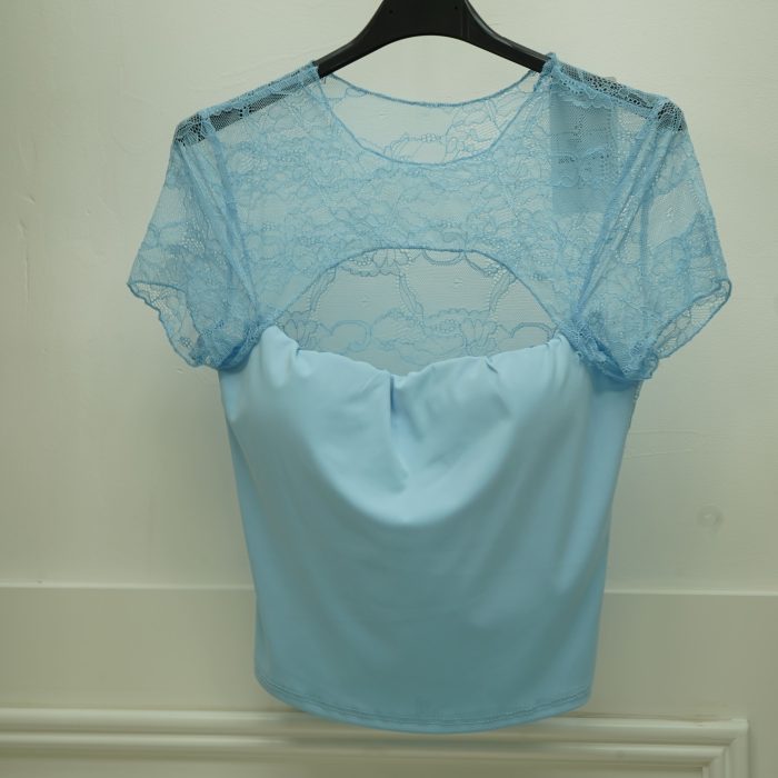 t.shirt renda decote