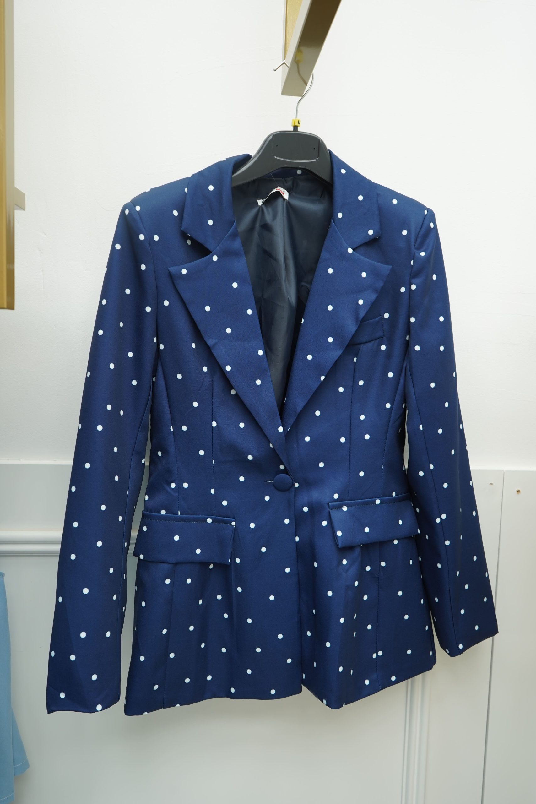 blazer bolinhas marinho