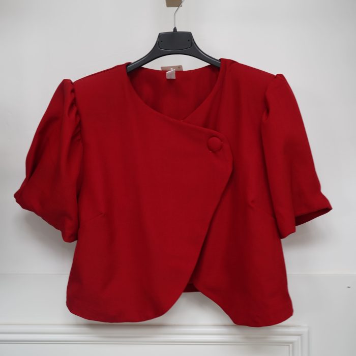 casaco vermelho balao