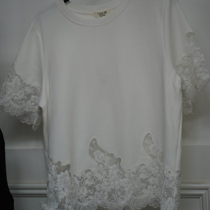 t.shirt renda branca