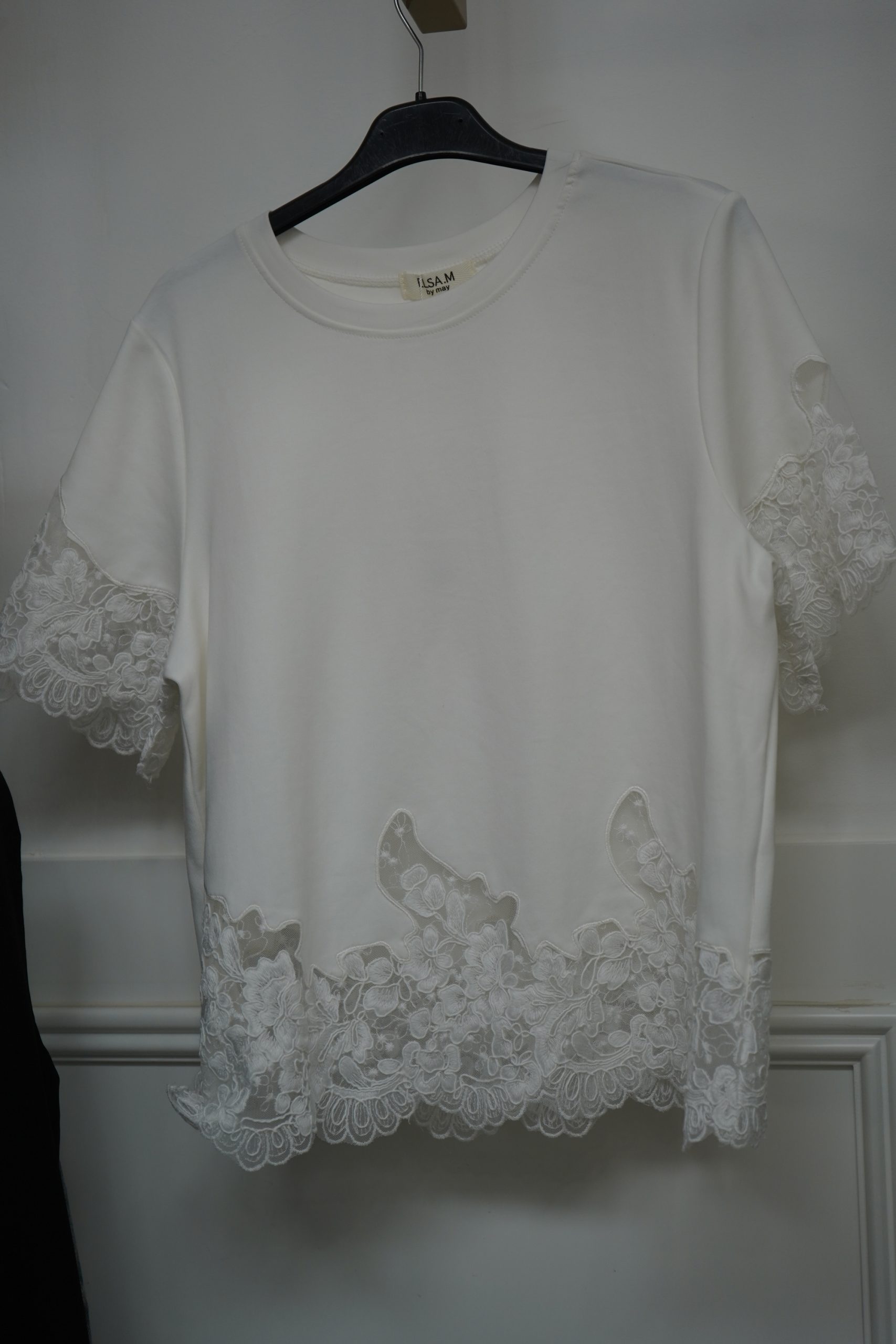 t.shirt renda branca
