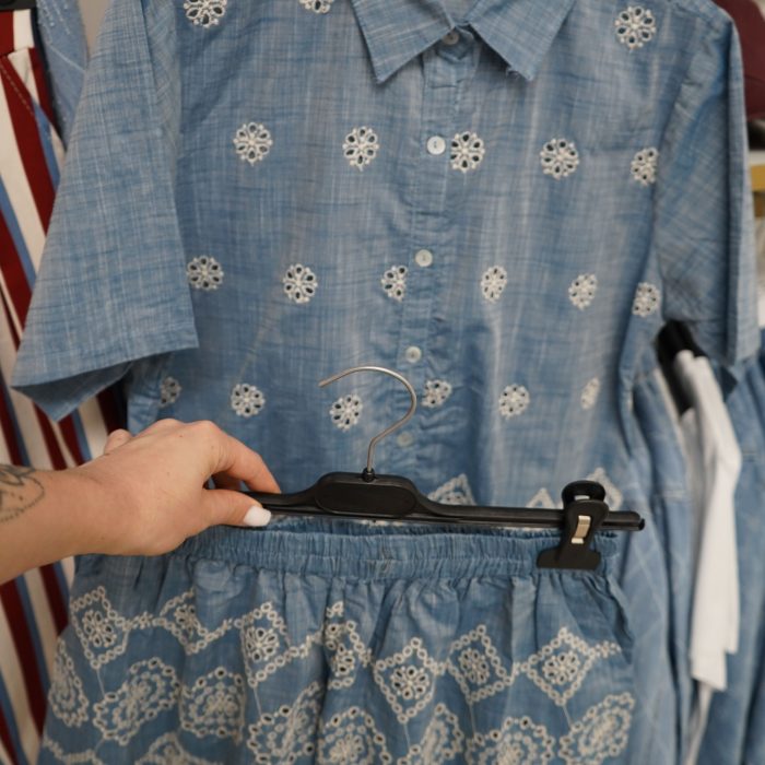 Conjunto ganga camisa bordado