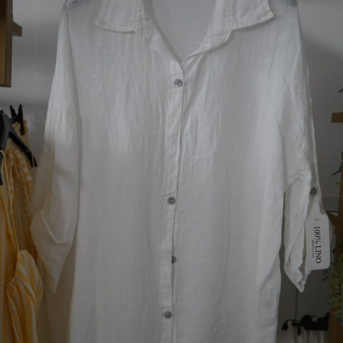 camisa fluida linho