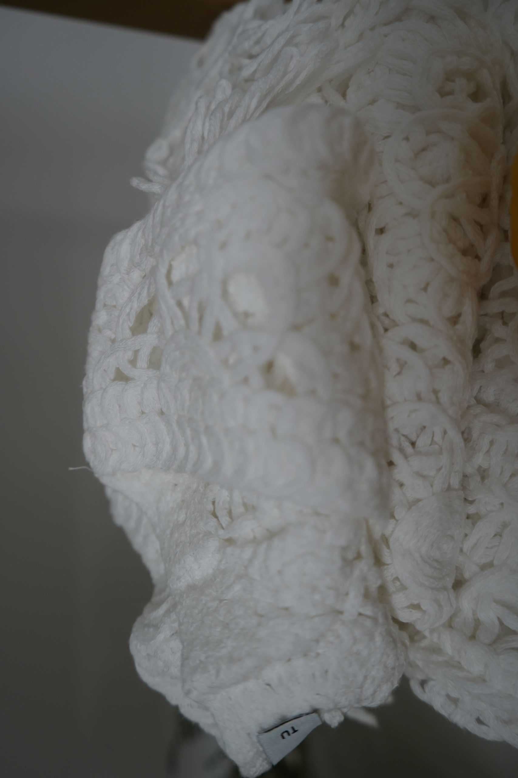 top crochet branco