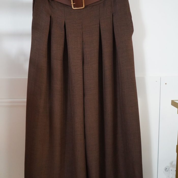 calça pregas c/cinto
