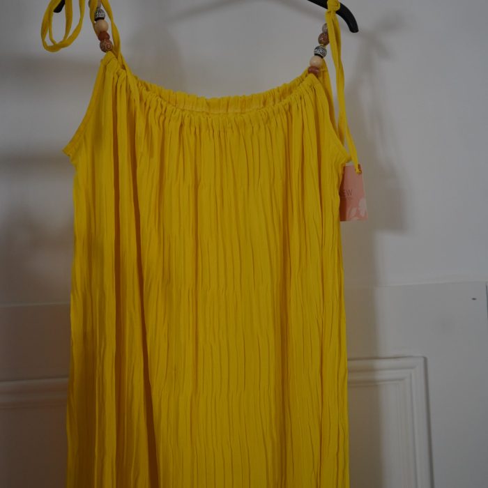 Vestido c/missanga alça
