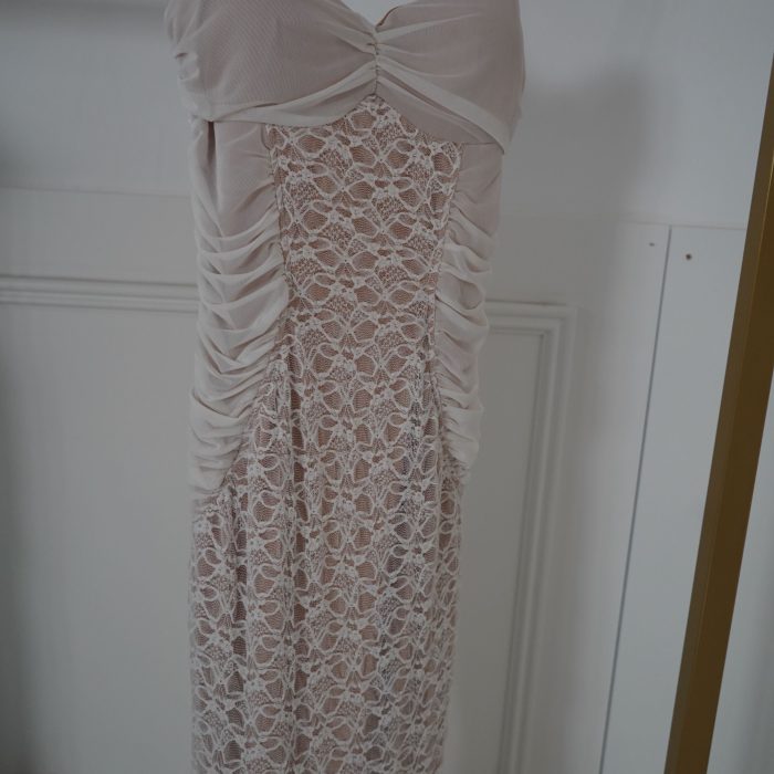 vestido sereia renda