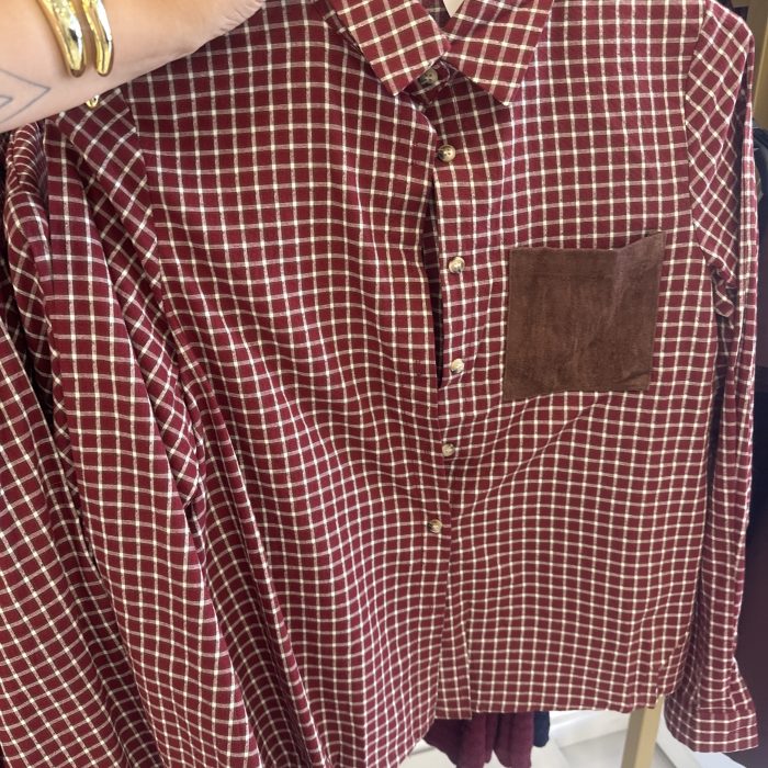 CAMISA XADREZ VERMELHO