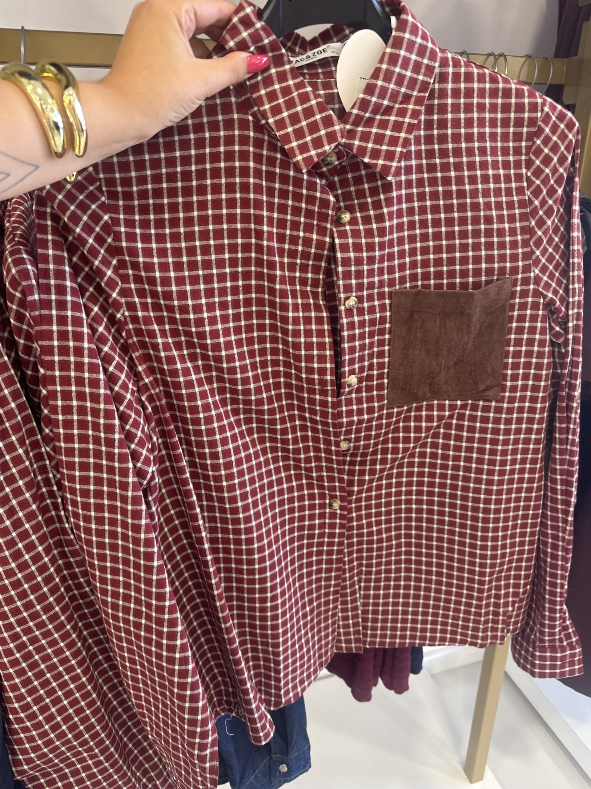 CAMISA XADREZ VERMELHO